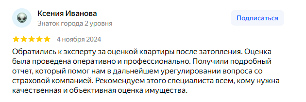 Скриншот отзыва 4